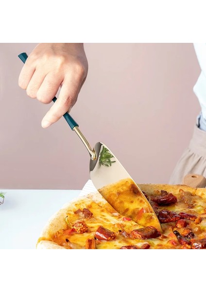 Mavi Stil 304 Paslanmaz Çelik Kek Spatula Pizza Kürek Pişirme Aletleri Mutfak Gereçleri Düğün Pastası Barok Parti Pastası Dekorasyonunda Hizmet Ver (Yurt Dışından)