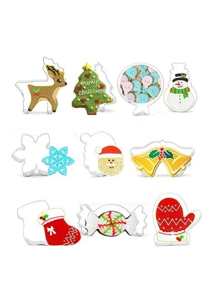 Gümüş Tarzı Paslanmaz Çelik Kurabiye Kesici Seti Tren Uçak Ars Şekil Fondan Kek Kabartma Kurabiye Kalıbı Şeker El Sanatları Bisküvi Kalıbı (Yurt Dışından)