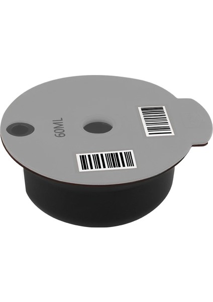 60ML Tarzı Bosch-S Tassimo Mutfak Aletleri Için ml Kahve Makinesi Yeniden Kullanılabilir Kapsül Kahve Fincanı Filtre Sepeti Bakla ve Kaşık Fırçası (Yurt Dışından)