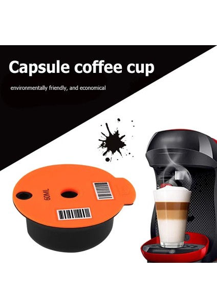 60ML Tarzı Bosch-S Tassimo Mutfak Aletleri Için ml Kahve Makinesi Yeniden Kullanılabilir Kapsül Kahve Fincanı Filtre Sepeti Bakla ve Kaşık Fırçası (Yurt Dışından) fırsatları