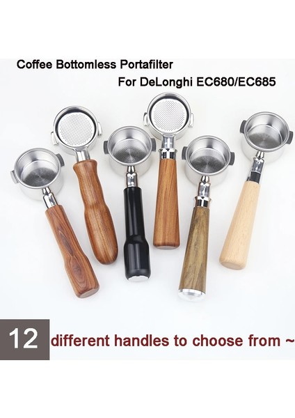 Çoklu Stil Kahve Dipsiz Portafilter Delonghi EC680EC685 Yedek Filtre Sepeti Espresso Makinesi Aksesuar Barista Araçları (Yurt Dışından) indirimleri