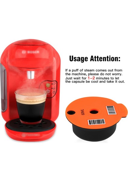 Beyaz Kaşık Stili Doldurulabilir Yeniden Kullanılabilir Kahve Kapsülü Bosch Makinesi Tassimo Silikon Kapaklı Kahve Filtresi Fincan Ölçme Kaşığı Kahve Pod (Yurt Dışından) fırsatları