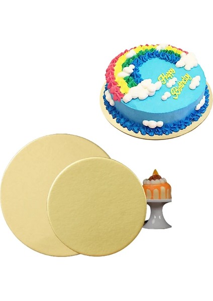 GÜMÜŞ-22CM-3PCS Tarzı Yuvarlak Kek Panoları Seti Cakeboard Tabanı Tek Kullanımlık Kağıt Cupcake Tatlı Tepsisi Kek Aracı Çapı cm (Yurt Dışından) fiyatları