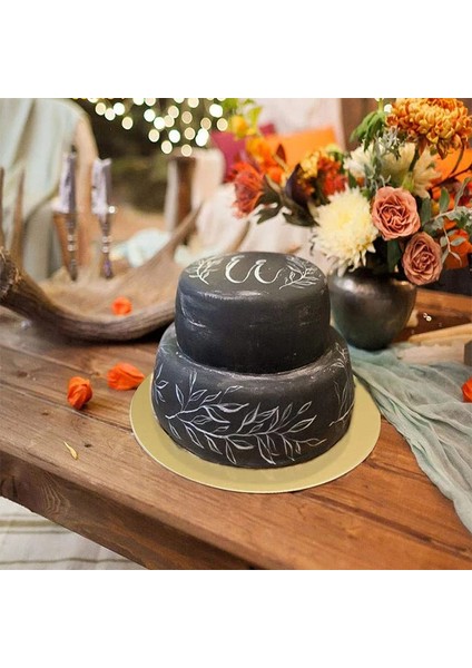 GÜMÜŞ-22CM-3PCS Tarzı Yuvarlak Kek Panoları Seti Cakeboard Tabanı Tek Kullanımlık Kağıt Cupcake Tatlı Tepsisi Kek Aracı Çapı cm (Yurt Dışından) modelleri