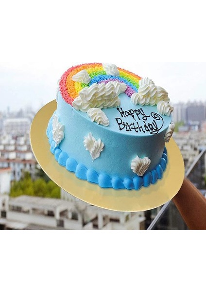 GÜMÜŞ-22CM-3PCS Tarzı Yuvarlak Kek Panoları Seti Cakeboard Tabanı Tek Kullanımlık Kağıt Cupcake Tatlı Tepsisi Kek Aracı Çapı cm (Yurt Dışından) fırsatları