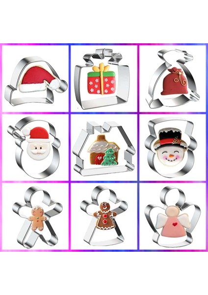 Noel-13 Tarzı Çerez Kesici Fondan Zencefilli Noel Için Kesiciler Kalıp Şekerleme Pasta ve Fırın Kek Mutfak Pişirme Aksesuarları (Yurt Dışından) fiyatları