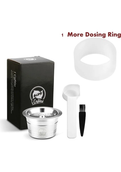 Bej Tarzı Caffitaly Tchibo Cafissimo Aldı Expressi Için Doldurulabilir K-Ücreti Kahve Kapsül Pod Filtreleri Paslanmaz Çelik Cafeteira Tamper Kaşık (Yurt Dışından)