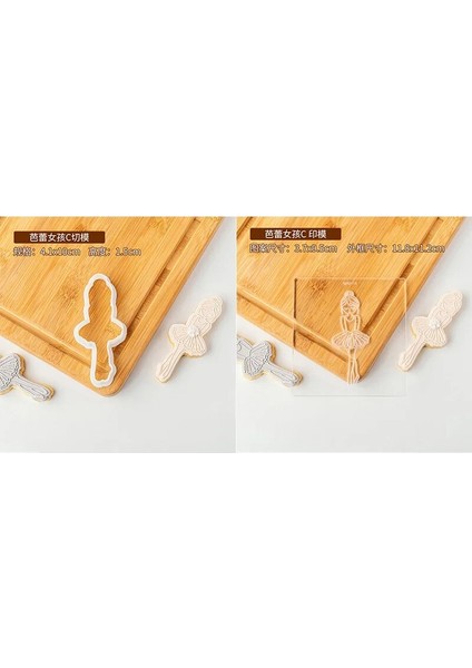 PC0100 QA0118 Stili Bale Kız Kuğu Kek Çerez Basın Damgası Akrilik Fondan Şeker El Sanatları Çerez Kesici Bisküvi Kalıp Bakeware Pasta Dekorasyon Araçları (Yurt Dışından)