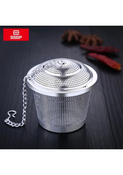 Orta Stil Çok Işlevli Çay Süzgeç Paslanmaz Çelik Yeniden Kullanılabilir Veya Mutfak Pişirme Baharat Torbası Zincirli Kapaklı Filtre Gevşek Baharat Demlik (Yurt Dışından) fiyatları