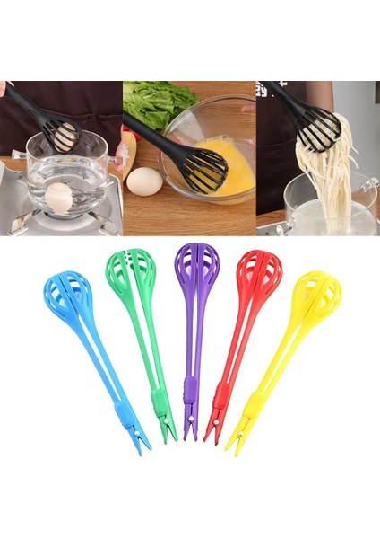 Siyah Stil Yumurta Çırpıcı Içecekler Çırpma Mikser Karıştırıcı Isıya Dayanıklı Kaymaz Spagetti Erişte Klip Salata Blender Gıda Maşası Mutfak Aleti (Yurt Dışından)