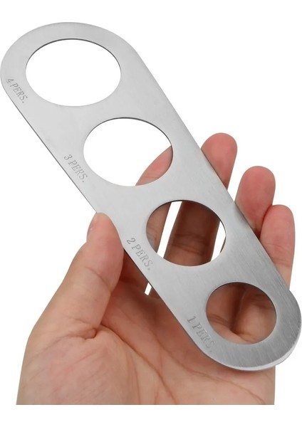 1 Adet Mutfak Paslanmaz Çelik Makarna Erişte Tedbir Mutfak Aksesuarları 4 Delik Spagetti Measurer Araçları (Yurt Dışından) fırsatları