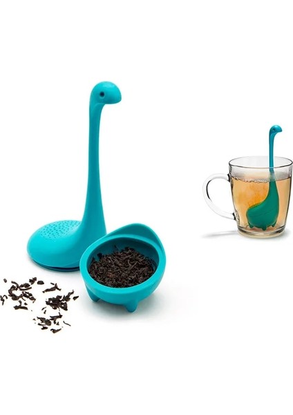 Yeşil Stil Yaratıcı Çay Demlik Süzgeç Su Canavarı Yaprak Filtre Difüzör Baharat Ot Konteyner Kahve Çay Araçları Yeniden Kullanılabilir Silikon Çay Poşeti (Yurt Dışından)