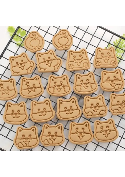 BT2009-YD032-8 Stili Pişirme Için Kalıp Sevimli Karikatür Köpek Bisküvi Kalıbı Kemik Teddy Ev 3D Stereo Presleme Pişirme Aracı Diy Kurabiye Kesici Kurabiye Kalıbı (Yurt Dışından) modelleri