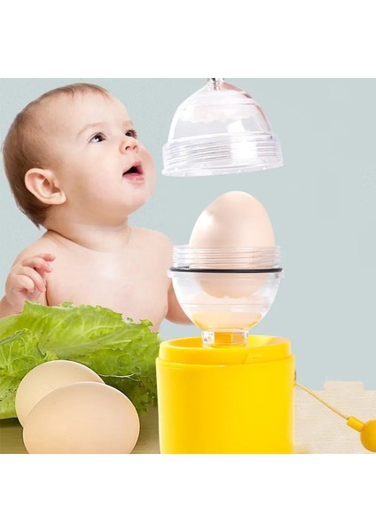 Beyaz Stil Elle Çalışan Altın Yumurta Makinesi Iç Mikser Mutfak Pişirme Aleti Yumurta Karıştırma Makinesi Manuel Blender Yumurta (Yurt Dışından)