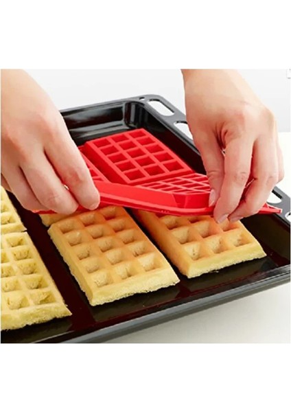 E Tipi Stili Silikon Waffle Kalıp Yapışmaz Kek Kalıbı Dıy Çikolatalı Waffle Makineleri Kalıp Araçları Mutfak Bakeware Malzemeleri (Yurt Dışından) fırsatları