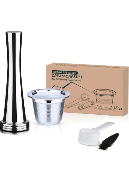 Koyu Gri Tarzı O-Ring ile Nespresso Için Icafilas Scıshare Crema Espresso Için Yeniden Kullanılabilir Doldurulabilir Kapsül Yeniden Kullanılabilir Nespresso Için Yeni Doldurulabilir (Yurt Dışından)