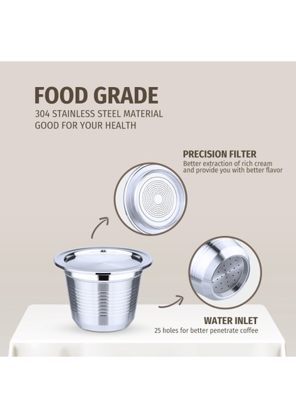 Koyu Gri Tarzı O-Ring ile Nespresso Için Icafilas Scıshare Crema Espresso Için Yeniden Kullanılabilir Doldurulabilir Kapsül Yeniden Kullanılabilir Nespresso Için Yeni Doldurulabilir (Yurt Dışından) modelleri