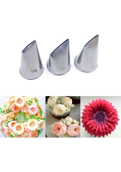 Açık Gri Tarzı Et Dahlia Gül Yaprakları Fırfır Yaprak Ipuçları Buzlanma G Nozullar Fondan Pasta Süsleme Pasta Cupcake Araçları (Yurt Dışından) indirimleri