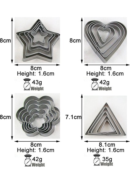 Kalp 3 Adet Tarzı Pişirme Aksesuarları Bisküvi Kalıbı Paslanmaz Çelik Çerez Kesici Mutfak Aletleri Yuvarlak Kalp Şekli Taşınabilir Kek Fondan Kalıp (Yurt Dışından) modelleri