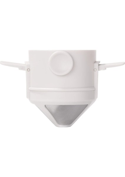 Beyaz Stil Kahve Filtresi Taşınabilir Paslanmaz Çelik Damla Kahve Çay Tutucu Huni Sepetleri Yeniden Kullanılabilir Çay Demlik ve Kahve Damlatıcı Standı (Yurt Dışından)