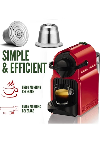 2 Kapsül Tarzı Nespresso Paslanmaz Çelik Kahve Filtreleri Crema Için Icafilas Refillabe Kahve Kapsülü (Yurt Dışından)