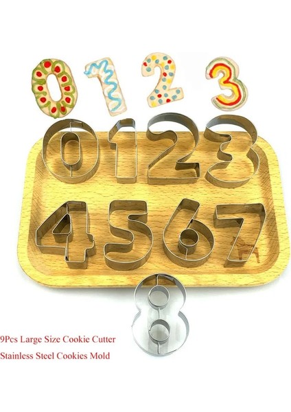 No.2 Tarzı D Yaratıcı Numara Şekilli Çerez Kesici Seti Premium Paslanmaz Çelik Bisküvi Kalıbı Fondan Kesici Mutfak Pişirme Aracı (Yurt Dışından) fiyatları