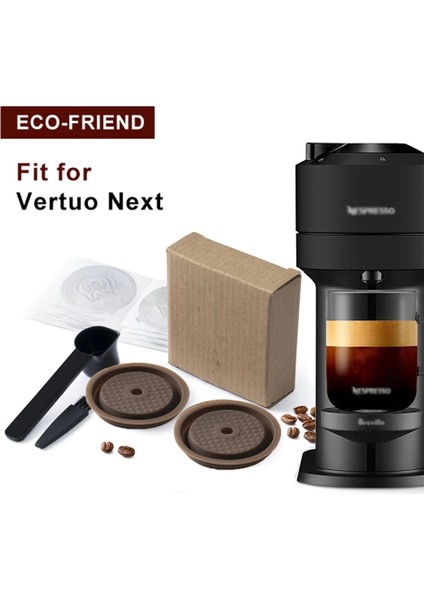 Koyu Haki Stili Icafilas Nespresso Vertuo Sonraki Doldurulabilir Kahve Kapağı Gıda Aracı Için Yeniden Kullanılabilir Kahve Kapsül Kapağı (Yurt Dışından) indirimleri
