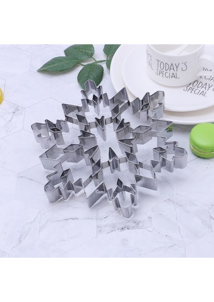 5AC301903 Stili Paslanmaz Çelik 3D Noel Kar Tanesi Kek Bisküvi Çerez Kesici Kalıp Dıy Pişirme Pasta Aracı (Yurt Dışından) indirimleri