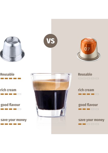 Koyu Gri Tarzı O-Ring ile Nespresso Için Icafilas Scıshare Crema Espresso Için Yeniden Kullanılabilir Doldurulabilir Kapsül Yeniden Kullanılabilir Nespresso Için Yeni Doldurulabilir (Yurt Dışından) fırsatları