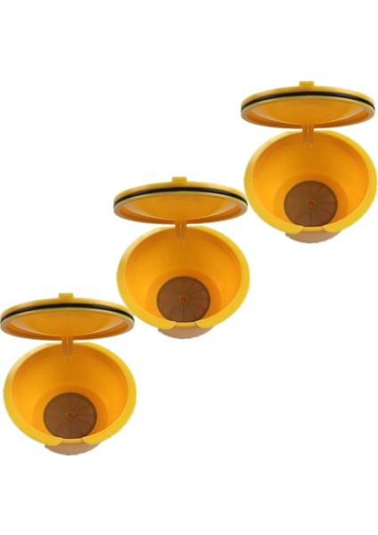 3 Sarı Stil Et Doldurulabilir Dolce Gusto Kahve Kapsül Nescafe Dolce Gusto Yeniden Kullanılabilir Kapsül Gusto Kapsüller Dolce Gusto Dolum 3 Renk (Yurt Dışından)