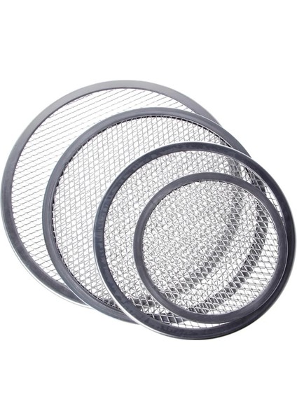 14 Inç Tarzı Alüminyum Hasır Izgara Pizza Ekranı Yuvarlak Fırın Tepsisi Net Mutfak Aletleri Fırınlar Kiti (Yurt Dışından) fiyatları