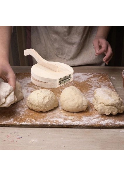 1 Adet Tarzı 1 Adet Mini Hamur Baskı Börek Presleme Aracı Ahşap Hamur Sarıcı Ev Için Basit Kullanım ve Emek Tasarruflu Mutfak Tedarik (Yurt Dışından)