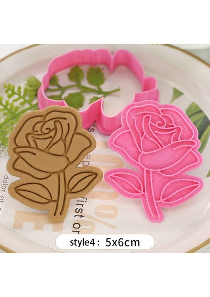 Stil4 Stil Düğün Sevgililer Karikatür Çerez Kesici Kalıp 3D Fondan Kek Kalıbı Bisküvi Kek Dekorasyon Araçları (Yurt Dışından)