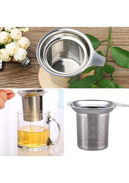 Gümüş Tarzı Yeni Mutfak Aksesuarları Paslanmaz Çelik Metal Bardak Süzgeç Çay Yaprağı Filtresi Elek Örgü Çay Demlik Çay Süzgeci (Yurt Dışından)