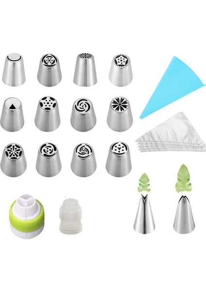 7 Adet Tarzı Et Russiag Ipuçları Kremalı Nozullar Kek Aracı Ekmek Aksesuarları Çiçek G Pasta Torbası Kek Dekorasyon Araçları (Yurt Dışından) modelleri