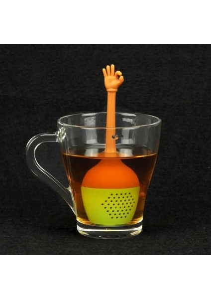 No.5 Tarzı 1 Parça Çay Demleme Araçları Çay Süzgeçleri Fda Sınıfı Silikon Gevşek Yaprak Bitkisel Baharat Tutacağı Komik El Hareketleri Çay Demlik Çay Süzgeci (Yurt Dışından) fiyatları