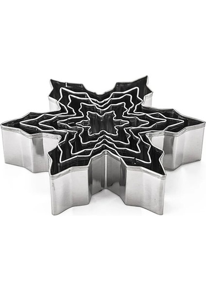 Gümüş Tarzı Et Paslanmaz Çelik Kurabiye Kesiciler Kek Bisküvi Kalıpları Noel Kar Tanesi Fondan Buzlanma Kalıp Mutfak Pişirme Araçları Kalıp (Yurt Dışından) modelleri