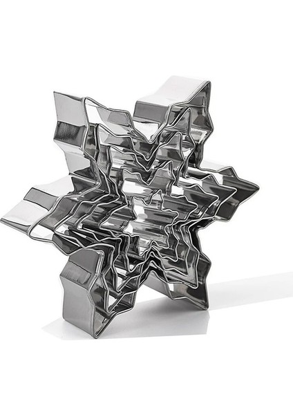 Gümüş Tarzı Et Paslanmaz Çelik Kurabiye Kesiciler Kek Bisküvi Kalıpları Noel Kar Tanesi Fondan Buzlanma Kalıp Mutfak Pişirme Araçları Kalıp (Yurt Dışından) fırsatları