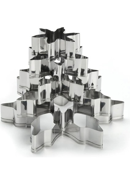 Gümüş Tarzı Et Paslanmaz Çelik Kurabiye Kesiciler Kek Bisküvi Kalıpları Noel Kar Tanesi Fondan Buzlanma Kalıp Mutfak Pişirme Araçları Kalıp (Yurt Dışından) indirimleri