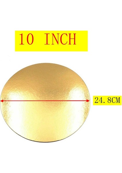 10 Altın Stili Thickne-10 Inch Altın Kare Yuvarlak Kek Mat Kağıt Panoları Cupcake Doğum Günü Pastası Standı Karton Liner (Yurt Dışından)