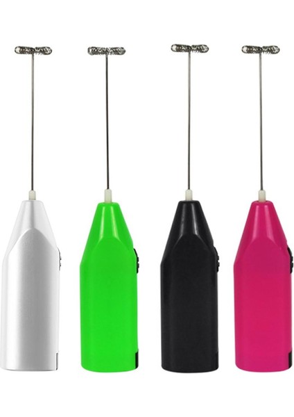 Gümüş Tarzı 1 Adet Mini Kolu Elektrikli Karıştırıcı Pratik Sütlü Içecek Kahve El Çırpma Mikser Elektrikli Yumurta Çırpıcı Frother Foamer Mutfak Aracı (Yurt Dışından)