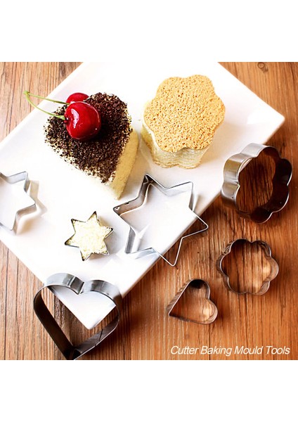 12 Adet Tarzı Et Paslanmaz Çelik Kurabiye Bisküvi Dıy Kalıp Yıldız Kalp Yuvarlak Çiçek Şekli Kesici Pişirme Kalıp Araçları Meyve Kesim Yumurta Kalıbı (Yurt Dışından) fiyatları