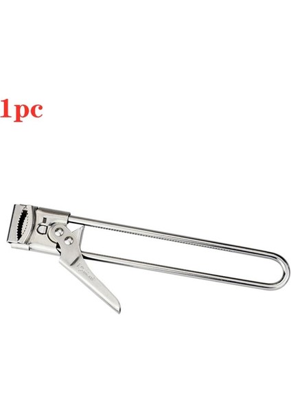 Gümüş Tarzı Tirbuşon Paslanmaz Çelik Tutucu Konserve Açacağı Çok Fonksiyonlu Ayarlanabilir Manuel Kavanoz Kapağı Açacağı Mutfak Aletleri Gadget Malzemeleri (Yurt Dışından)