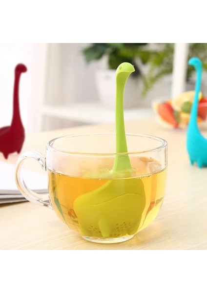 Mavi Stil 1 Adet Çay Makinesi Silikon Saplı Filtre Filtre Toplu Çay Makinesi Dinozor Gevşek Yapraklı Çay Makinesi Uzun Saplı Silikon Filtre (Yurt Dışından) fiyatları