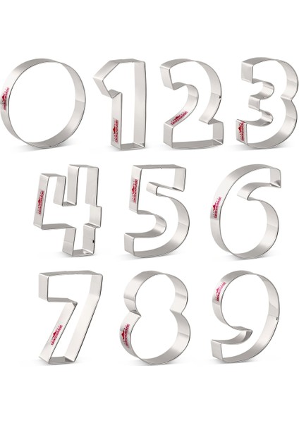 No.2 Tarzı Kenıao Numbers Çerez Kesici - Sayı Çocuk Bisküvi Fondan Ekmek Sandviç Kalıpları - Paslanmaz Çelik (Yurt Dışından) fiyatları
