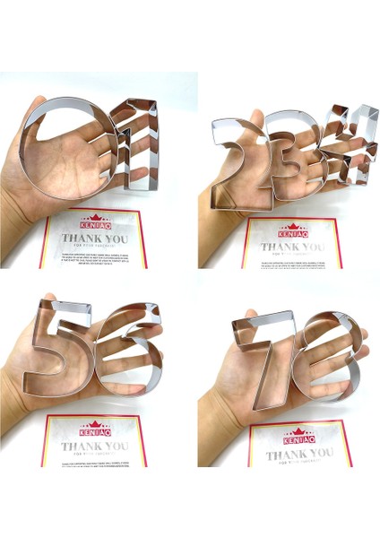 No.2 Tarzı Kenıao Numbers Çerez Kesici - Sayı Çocuk Bisküvi Fondan Ekmek Sandviç Kalıpları - Paslanmaz Çelik (Yurt Dışından) fırsatları