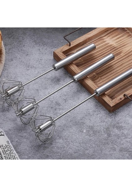 Bir Stil El Basıncı Yarı Otomatik Yumurta Çırpıcı Paslanmaz Çelik Mutfak Aksesuarları Araçları Kendinden Dönen Krem Eşyaları Çırpma Manuel Mikser (Yurt Dışından) indirimleri