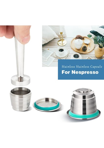 1 Adet Dış Müdahale Tarzı Nespresso Doldurulabilir Kahve Kapsül Pod Paslanmaz Çelik Espresso Kahve Filtreleri Sabotaj Kahve Gereçleri Hediyeler (Yurt Dışından) fiyatları