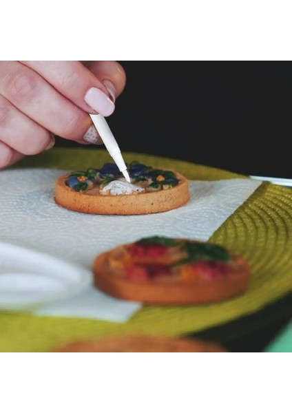 Dıy Pişirme Yenilebilir Pigment Kalem Fırça Gıda Boya Kalemi Çizim Bisküvi Kek Dekorasyon Araçları Kek Boyama Kanca Boyama #drops (Yurt Dışından) fırsatları