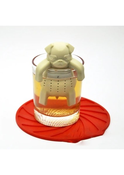 Pug Çay Demlik Stili Silikon Çay Demlik Poop Denizkızı Şekilli Bitkisel Çanta Kahve Filtresi Difüzör Süzgeç Komik Alet Aksesuarları (Yurt Dışından)